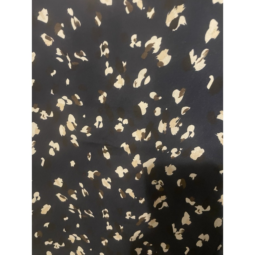 BloomChic Women's 14-16 Navy Abstract Print Ruffle Midi Dress Pockets NWT - Picture 4 of 10